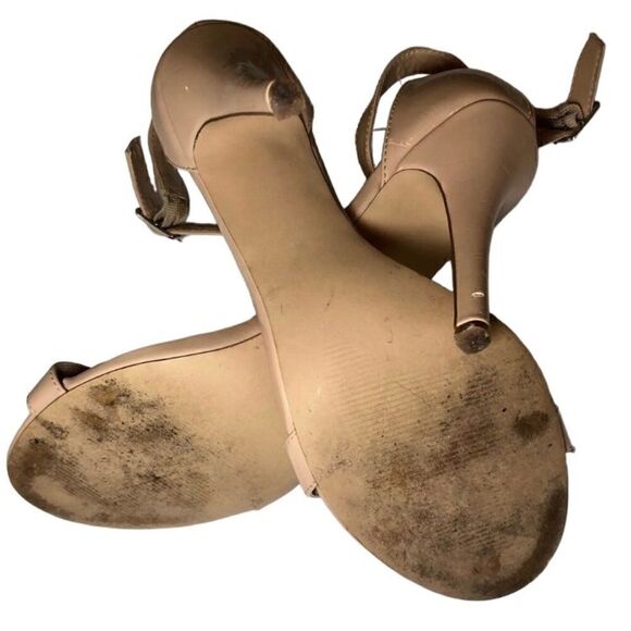 Steve Madden Realove Ankle Strap High Heel Sandals in Tan Patent Women’s 9M - Picture 6 of 8